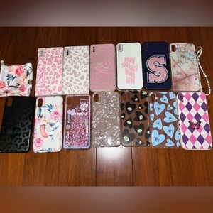 LOOPY BUNDLE iPhone XS MAX phone cases. 2 loopy, 11 Amazon cases.